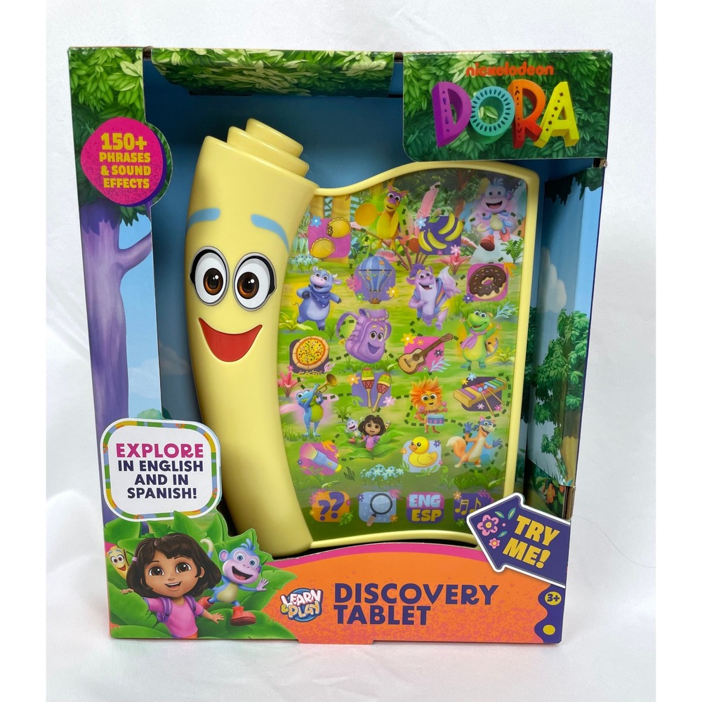 Dora the Explorer Learn & Play Discovery Tablet English Spanish 150+ Phrases